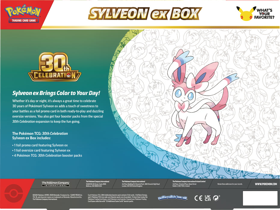 Pokemon Celebration 30th EX Box Sylveon - TCG