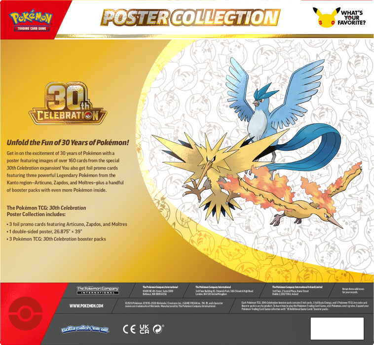 Pokemon Celebration 30th Poster Collection - TCG