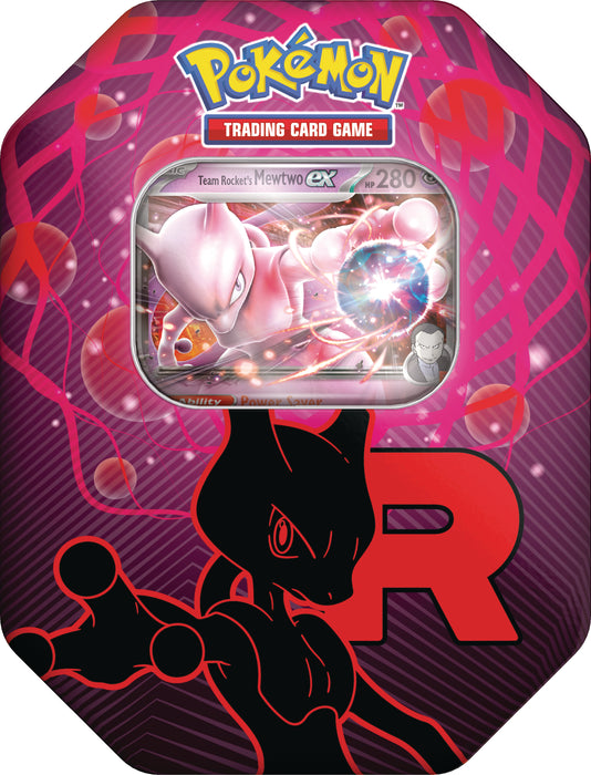 POKEMON TIN EX TEAM ROCKETS MEWTWO