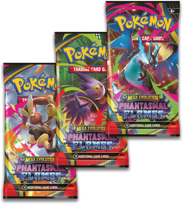 Pokemon Mega Evolution 2 Phantasmal Flames Booster 3-pack / Blister