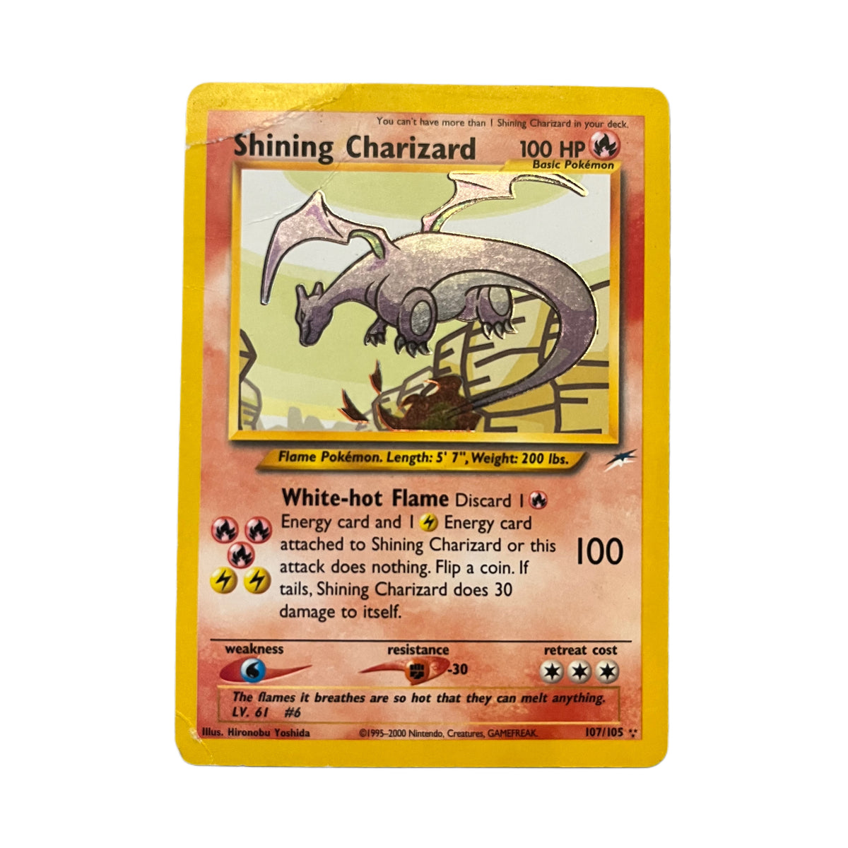 Shining Charizard (Triple Star) - 107/105 - Holo Unlimited - Neo