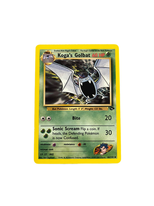 Koga's Golbat - 46/132 - Uncommon Unlimited - Gym Challenge