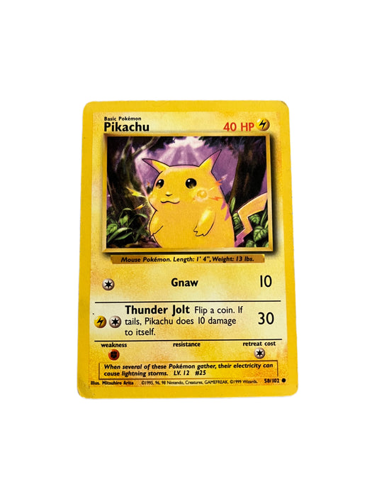 Pikachu - 58/102 - Common Unlimited - Base Set