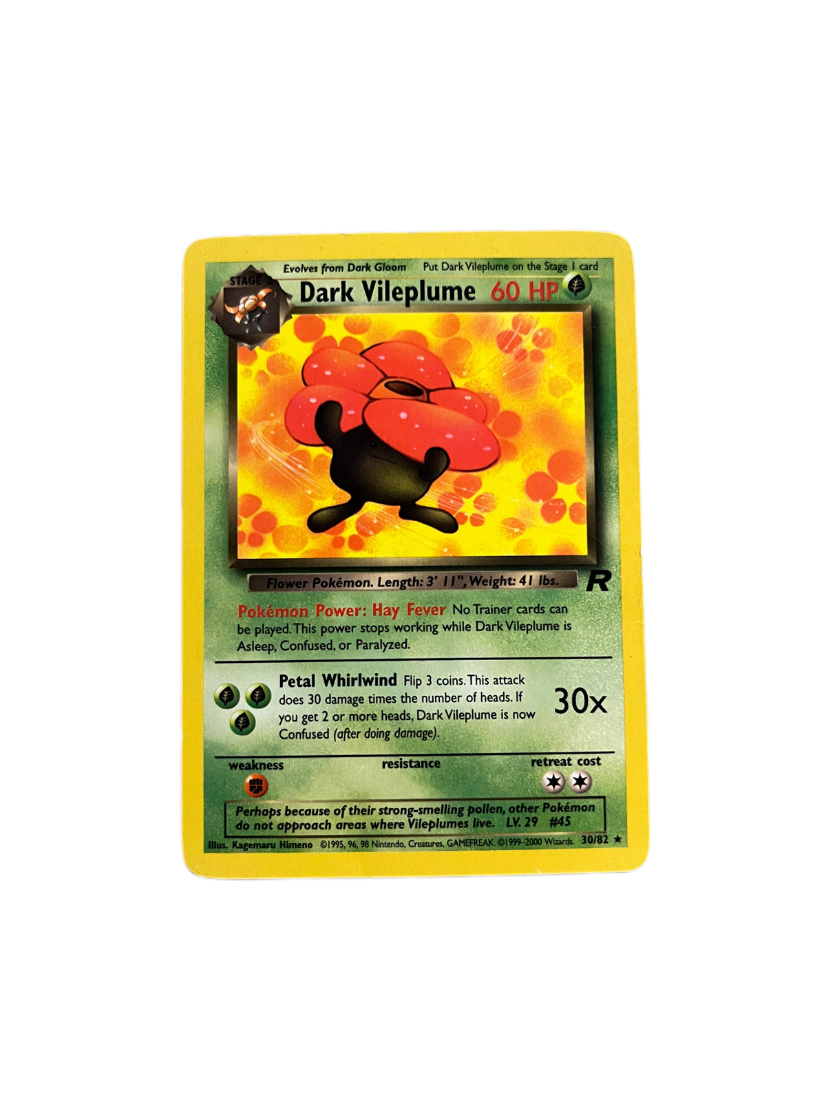 pokemon card dark vileplume Dark Vileplume - 30/82 - Rare Unlimited