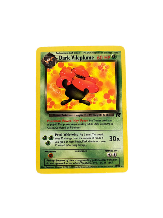 Dark Vileplume - 30/82 - Rare Unlimited - Team Rocket