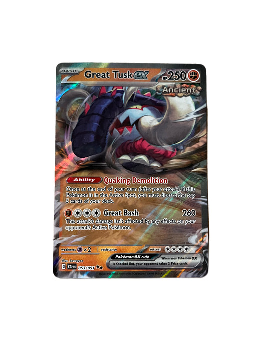 Great Tusk ex - 053/091 - Ultra Rare - Paldean Fates