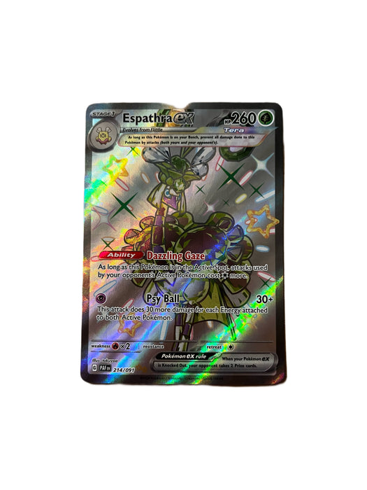 Espathra ex - 214/091 - Shiny Ultra Rare - Paldean Fates SpelMaffian Espathra ex - 214/091 - Shiny Ultra Rare - Paldean Fates SpelMaffian