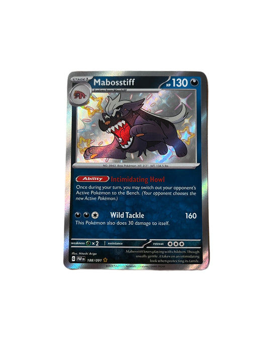 Mabosstiff - 188/091 - Shiny Rare - Paldean Fates