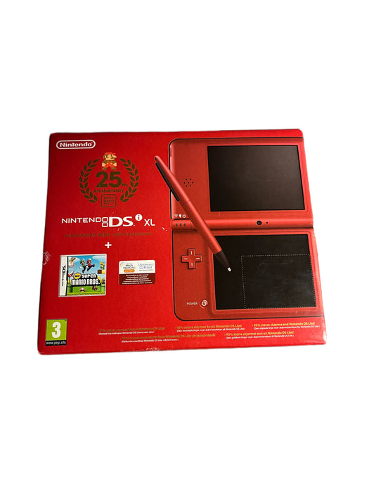 Nintendo DS XL Mario Edition - Röd Med Kartong