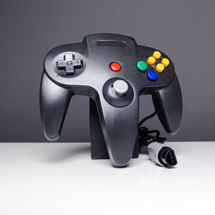 Ny Tredjeparts Handkontroll Svart - Nintendo 64