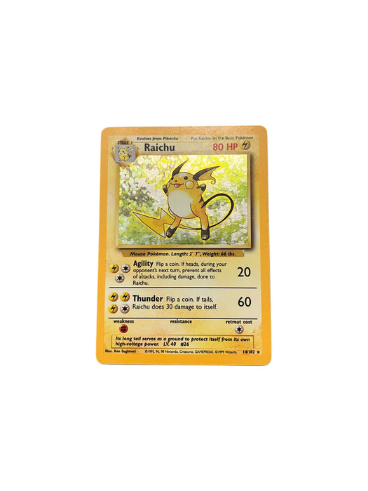 Raichu - 14/102 - Holo Unlimited - Base Set