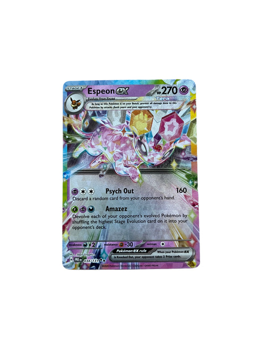 Espeon ex - 034/131 - Ultra Rare Scarlet & Violet: Prismatic Evolution SpelMaffian Espeon ex - 034/131 - Ultra Rare Scarlet & Violet: Prismatic Evolution SpelMaffian