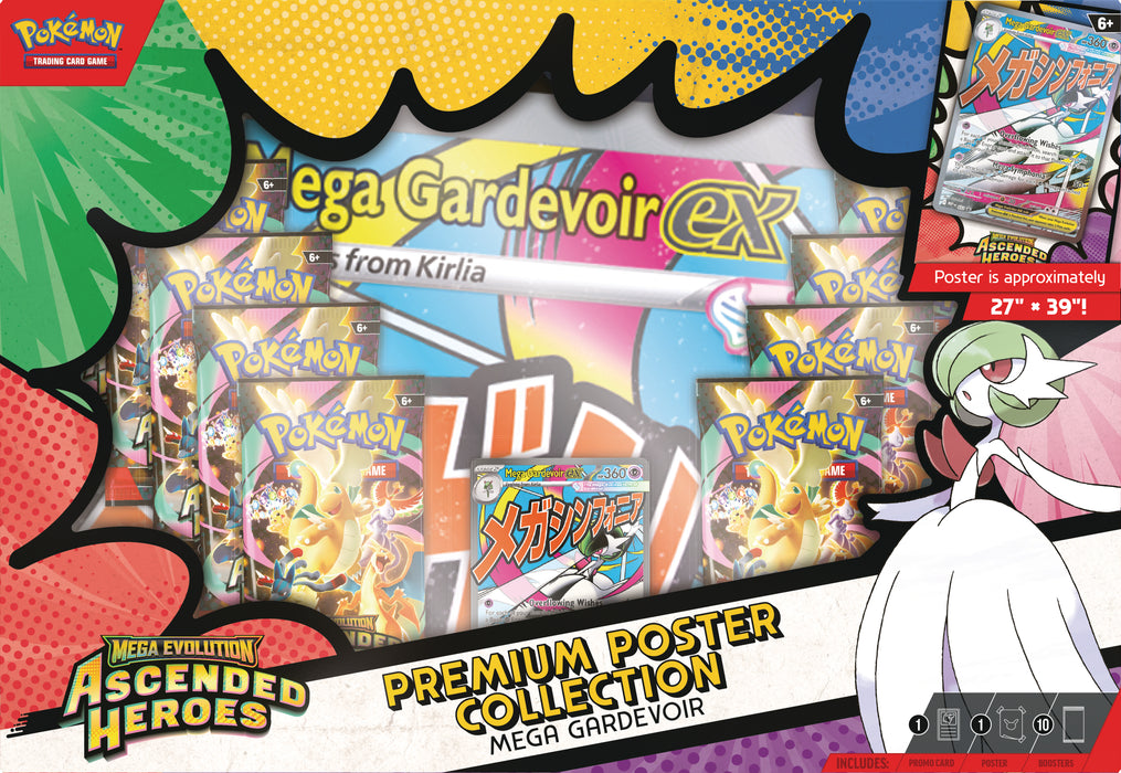 Pokémon - TCG: Ascended Heroes - Premium Poster Collection (artwork slumpas)