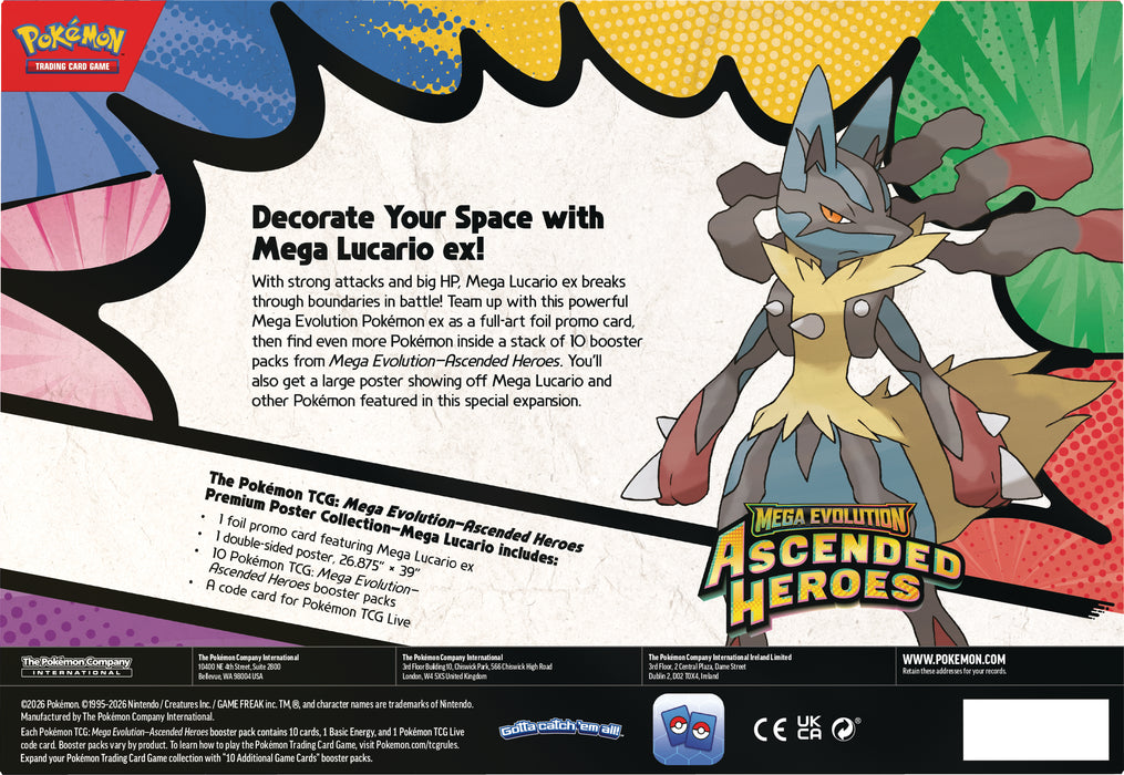 Pokémon - TCG: Ascended Heroes - Premium Poster Collection (artwork slumpas)
