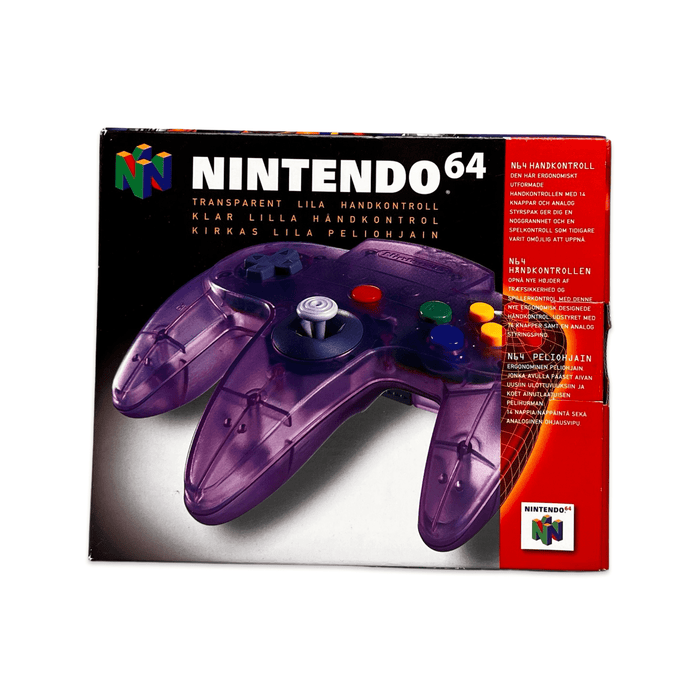 Original Handkontroll Purple - Nintendo 64 - Komplett