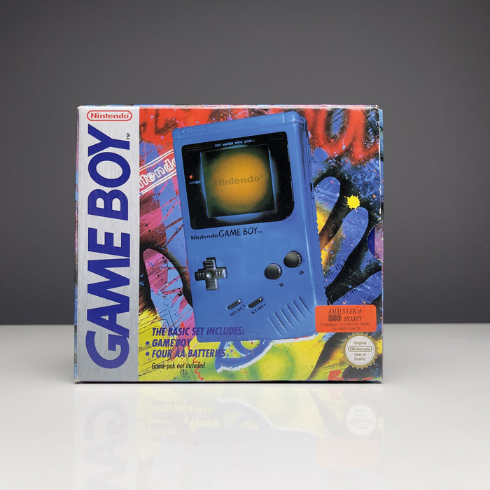 Kopia Av Game Boy - Blå Med Kartong Konsol