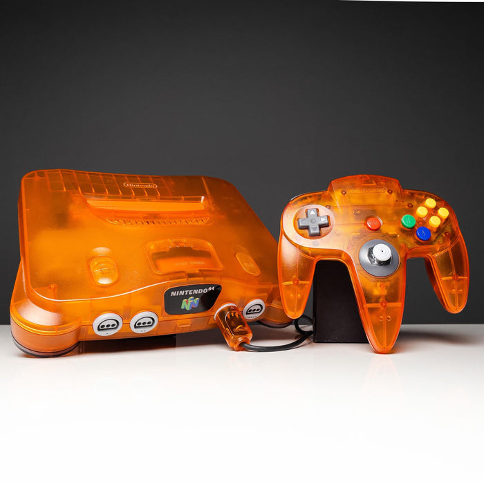 Nintendo 64 - Clear Orange | Nintendo 64 | Konsol  - SpelMaffian