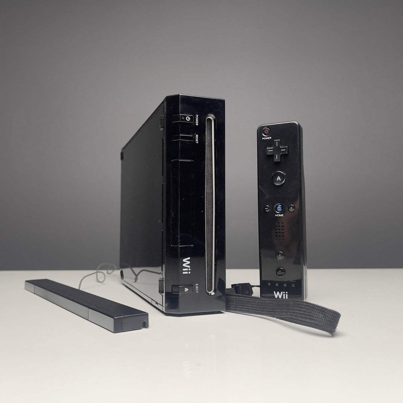 Nintendo Wii - Svart Konsol